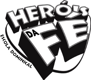 Heroes Logo, black and white