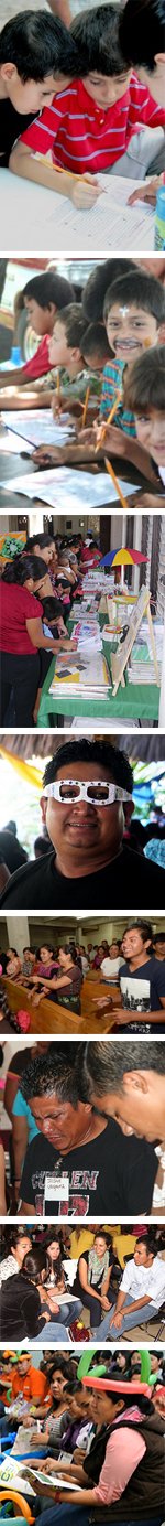 Materiais de conferência e de formação para crianças.