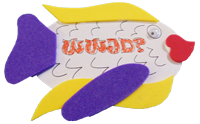 WWJD Fish Magnet craft